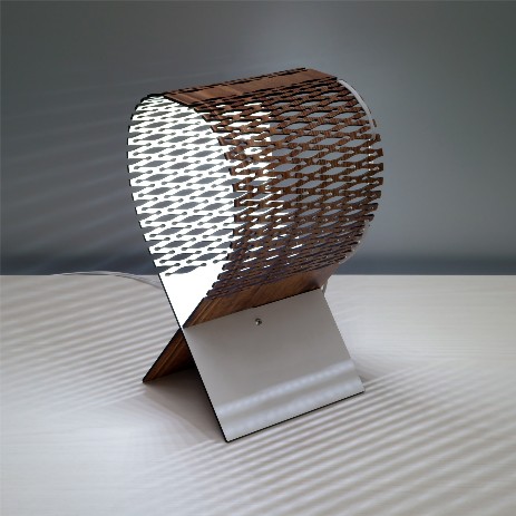table lamp in wood