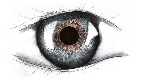 woman eye sketch