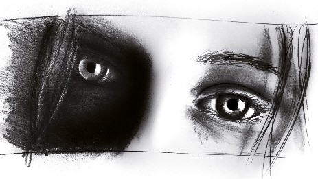 woman eye sketch